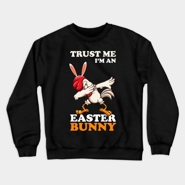 EASTER BUNNY DABBING - EASTER CHICKEN Crewneck Sweatshirt by Pannolinno